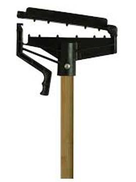 Janitorial Supplies Mop Wet Handle - Handle Mop F/O Plastic 60in Wood W/ Quick Change Black